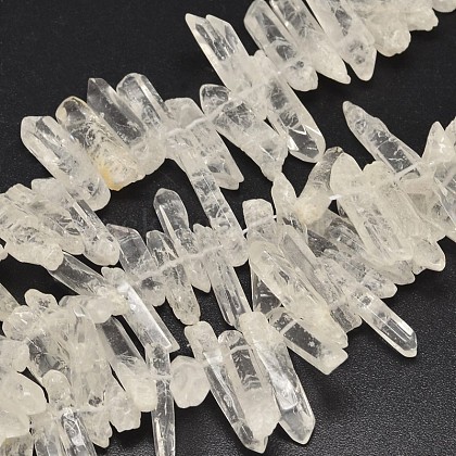 Nuggets Natural Quartz Crystal Beads Strands US-G-F289-26-1