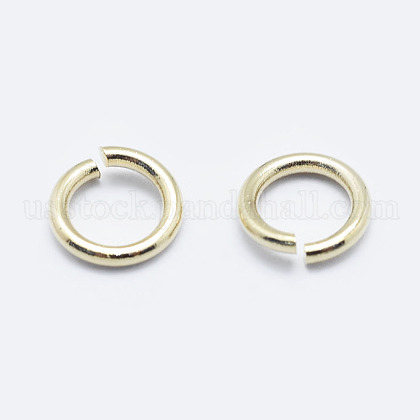Brass Open Jump Rings&nbsp;US-KK-G331-08-3x0.5-NF-2