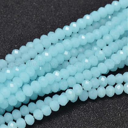 Faceted Rondelle Glass Beads Strands US-GLAA-I033-4mm-15-1