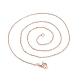Brass Chain Necklaces US-MAK-L009-03RG-2