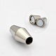 Bicone 304 Stainless Steel Magnetic Clasps US-STAS-N014-11P-4mm-2