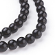 Natural Obsidian Beads Strands US-G-G099-6mm-24-3
