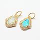 Brass Micro Pave Cubic Zirconia Charms US-ZIRC-E116-01A-1