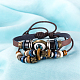 Adjustable Eye Design Unisex Leather Multi-strand Bracelets US-BJEW-BB15543-A-8