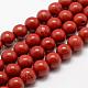 Natural Red Jasper Beads Strands US-G-E375-8mm-02-2