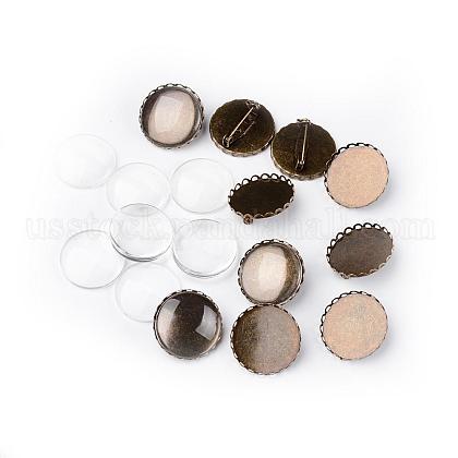 25mm Transparent Clear Domed Glass Cabochon Cover for Women Iron Brooch Making US-IFIN-X0004-NF-1