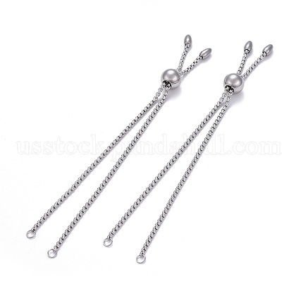 304 Stainless Steel Slider Bracelet/Bolo Bracelets Making US-MAK-L024-01P-1