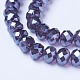 Electroplate Glass Beads Strands US-EGLA-A034-T6mm-A16-3