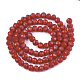Opaque Solid Color Faceted Glass Beads Strands US-EGLA-J047-6x4mm-06-2