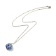 Natural Gemstone Pendant Necklace US-NJEW-JN03891-4