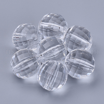 Transparent Acrylic Beads US-TACR-Q254-6mm-V01-1