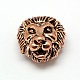 Tibetan Style Alloy Animal Lion Head Beads US-PALLOY-A063-02-2