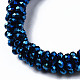 Faceted Electroplate Glass Beads Stretch Bracelets US-BJEW-S144-002G-04-3