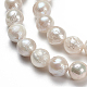 Natural Baroque Pearl Keshi Pearl Beads Strands US-PEAR-Q004-36-3