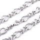 304 Stainless Steel Figaro Chains US-CHS-L001-138-0.8mm-3