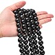 Natural Obsidian Beads Strands US-G-G099-14mm-24-4
