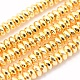 Electroplate Non-magnetic Synthetic Hematite Beads Strands US-G-L485-06B-G-1