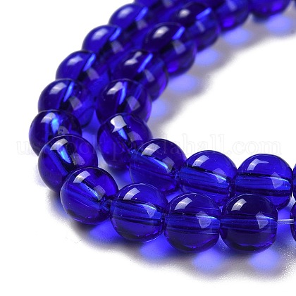Glass Round Bead Strands&nbsp;US-GLAA-I028-6mm-13-4