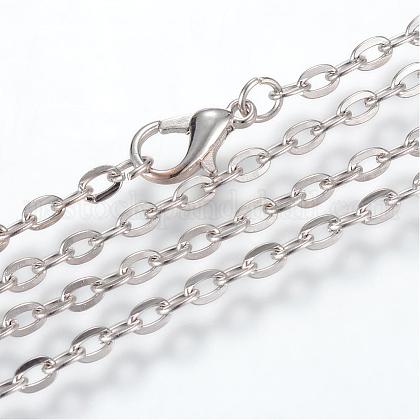 Iron Cable Chains Necklace Making US-MAK-R013-70cm-P-1