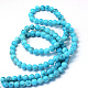 Baking Painted Glass Round Bead Strands US-DGLA-Q019-4mm-76-3