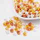 Caramel Mix Pearlized Glass Pearl Beads US-HY-X006-6mm-02-1