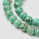 Sea Shell and Synthetic Turquoise Assembled Beads Strands US-G-G758-07-12mm-3