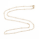 304 Stainless Steel Satellite Chain Necklaces US-NJEW-L173-012-G-2