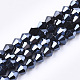 Electroplate Glass Beads Strands US-EGLA-Q118-6mm-A03-1