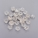 Silver Color Plated Iron Bead Caps US-X-IFIN-D040-S-2