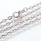 Iron Cable Chains Necklace Making US-MAK-R013-70cm-P-1