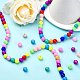 Baking Paint Glass Beads Strands US-DGLA-MSMC001-11-5