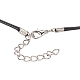 Waxed Cord Necklace Making US-X-NCOR-T001-01-3
