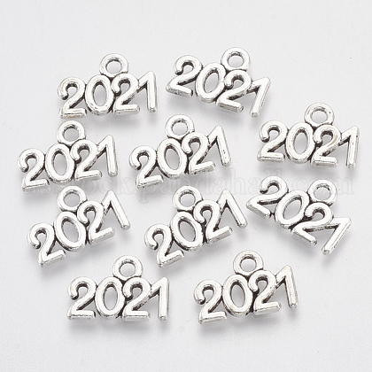 Tibetan Style Alloy Charms US-TIBE-T010-36AS-RS-1
