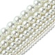 Dyed Glass Pearl Round Beads Strands US-HY-X0001-06-4
