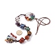 Chakra Natural Mixed Gemstone Woven Pendant Decorations US-HJEW-JM00660-2