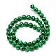 Synthetic Malachite Beads Strands US-G-T053-6mm-05-2