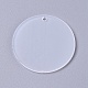 Transparent Acrylic Blank Big Pendants US-TACR-WH0002-11-1