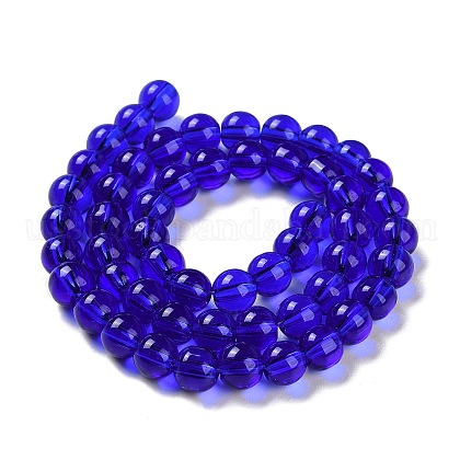 Glass Round Bead Strands&nbsp;US-GLAA-I028-6mm-13-3