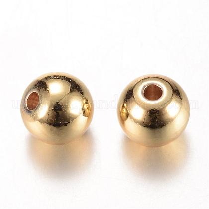 Brass Spacer Beads US-KK-S753-4mm-G-1