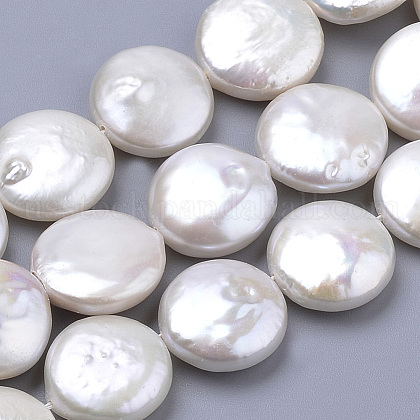 Natural Baroque Pearl Keshi Pearl Beads Strands US-PEAR-S012-27B-1