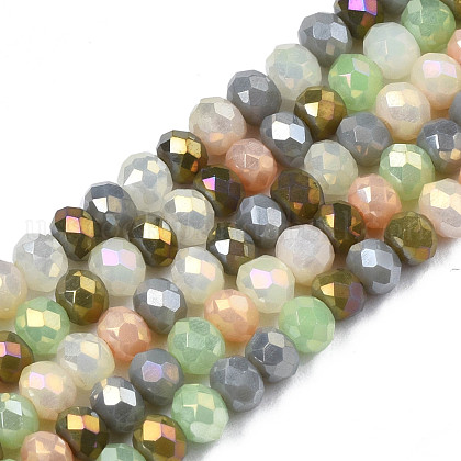 Opaque Glass Beads Strands US-GLAA-T006-07-A03-1