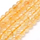 Natural Citrine Beads Strands US-G-P335-11-8mm-A-1