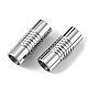 304 Stainless Steel Magnetic Clasps with Glue-in Ends US-STAS-R063-09-3