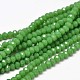 Faceted Rondelle Glass Beads Strands US-GLAA-I033-4mm-08-1