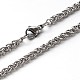 304 Stainless Steel Wheat Chain Necklaces US-NJEW-O058-26P-1