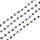 Handmade Rondelle Glass Beads Chains for Necklaces Bracelets Making US-AJEW-JB00037-03-1