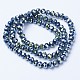 Electroplate Transparent Glass Beads Strands US-EGLA-A034-T6mm-UA09-2