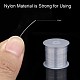 0.6mm White Tone Beading Nylon Wire Fishing Line Wire US-X-NWIR-R0.6MM-2