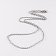 304 Stainless Steel Cable Chain Necklaces US-NJEW-JN01527-03-1