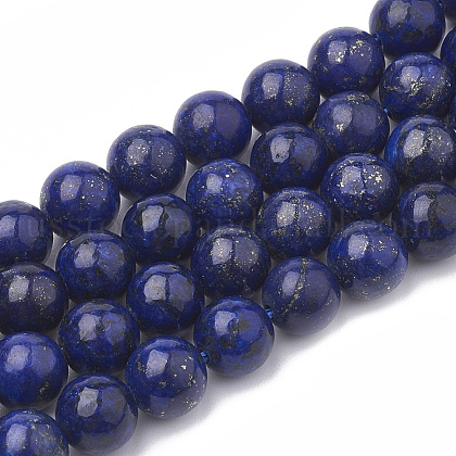 Natural Lapis Lazuli Beads Strands US-G-S295-18-8mm-1